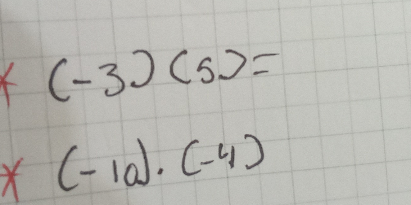 k(-3)(5)=
X (-10)· (-4)