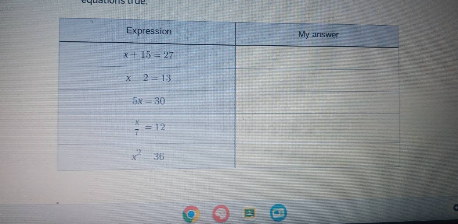 equations true.