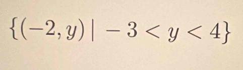  (-2,y)|-3