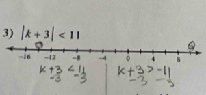 |k+3|<11</tex>