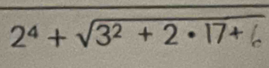 2ª + √3² + 2 • 17+