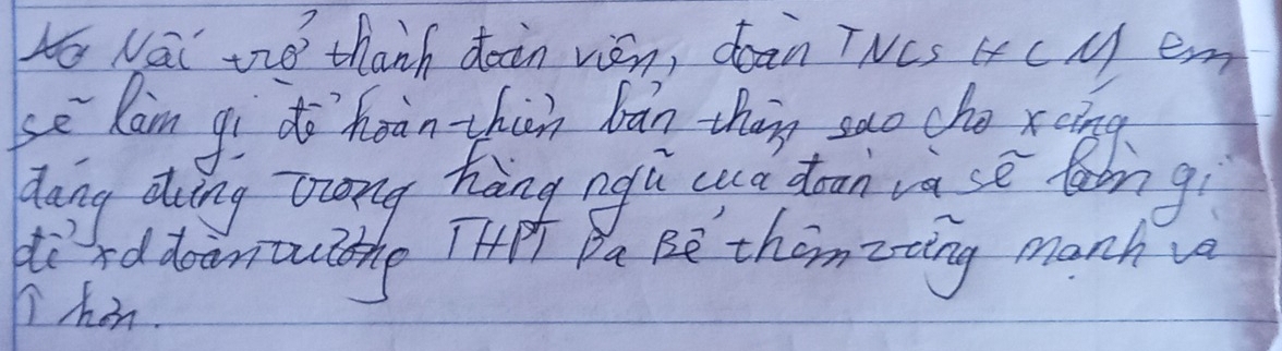 Ho Nai tz0 thanh dàin vién, dean TNcs 4 cM em 
sē Kain gì do heān zhiàn bān thin suo cho roing 
Zung ding Zrong hang ngù wua dean vasè labng 
ble addoonoulthe THH Da Be themzting manh va 
Thin.