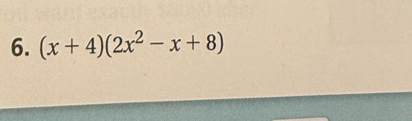 (x+4)(2x^2-x+8)