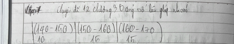 Clagis do ha chudbing 3 D dng no lou glag whom
beginvmatrix (140-190)|(15endvmatrix beginarrayr (beginarrayr 15endarray endvmatrix 60)beginvmatrix (160-170 15endpmatrix