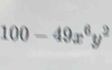 100-49x^6y^2