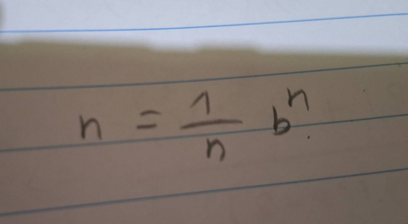 n= 1/n b^n