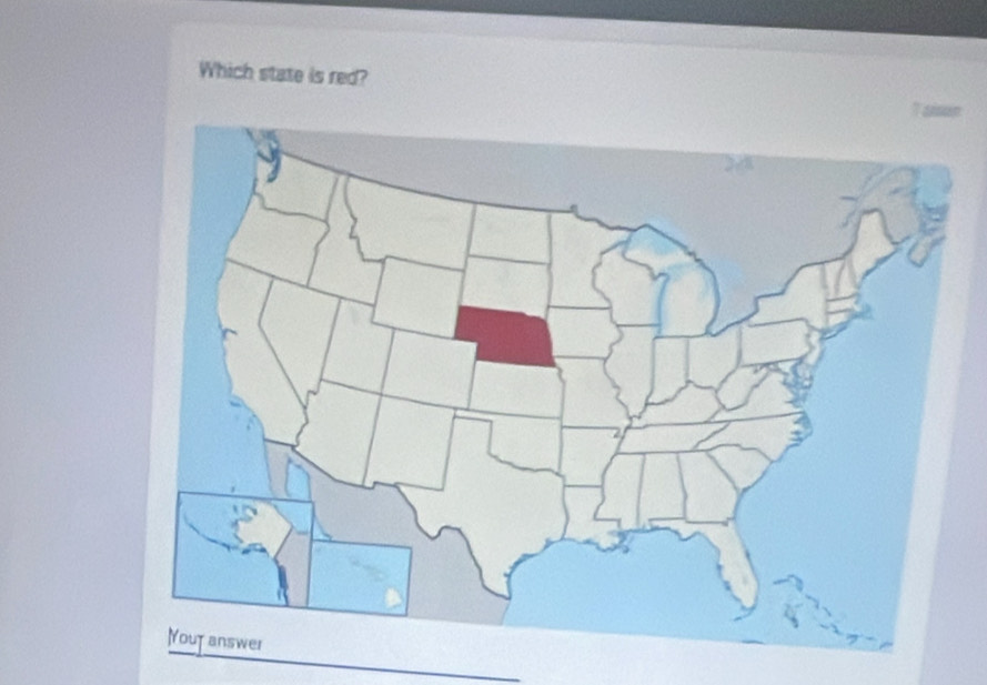 Which state is red?