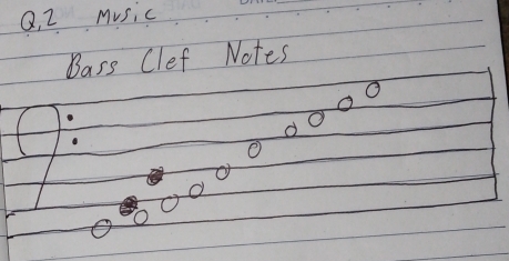 Q, 2 Music 
_ 
Bass Clef Notes 
O O 
d 
O 
O