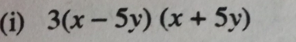 3(x-5y)(x+5y)