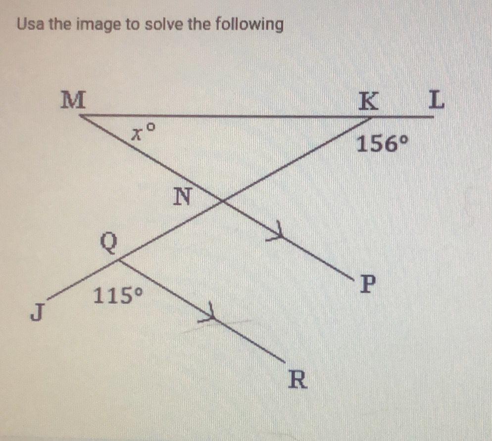 Usa the image to solve the following