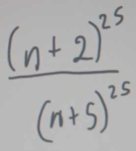 frac (n+2)^25(n+5)^25