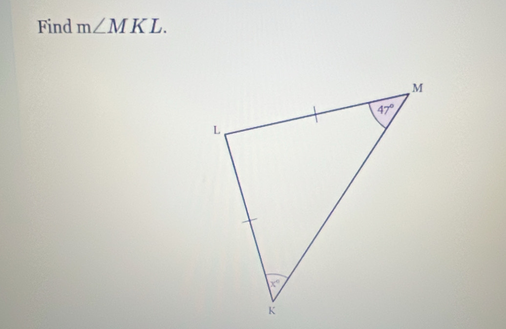 Find m∠ MKL.