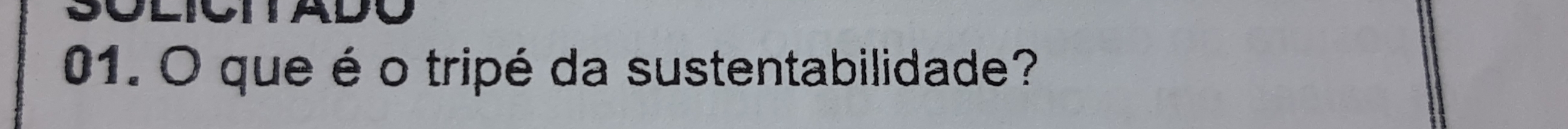 que é o tripé da sustentabilidade?