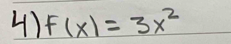 F(x)=3x^2