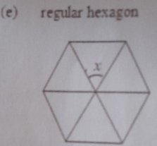 regular hexagon