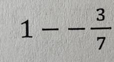 1-- 3/7 