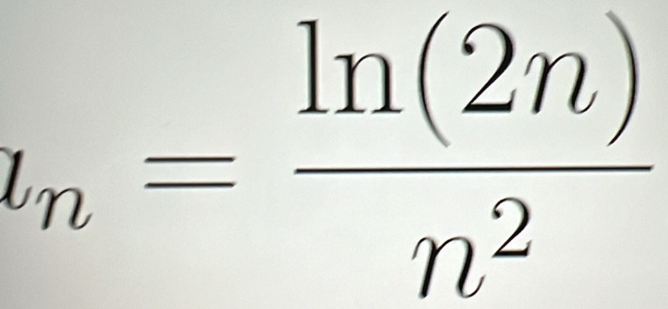 l_n= ln (2n)/n^2 