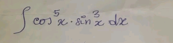 ∈t cos^5x· sin^3xdx