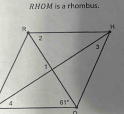 RHOM is a rhombus.