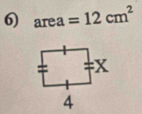 area=12cm^2