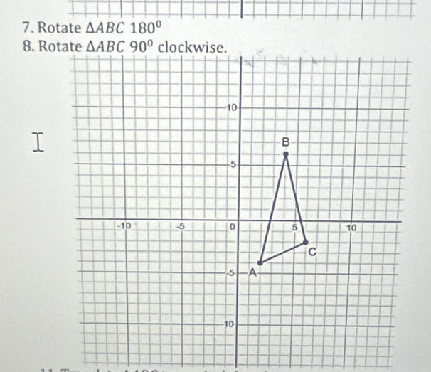 Rotate △ ABC180°