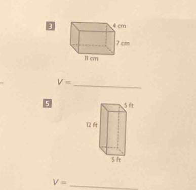 3 
_ V=
5
V= _