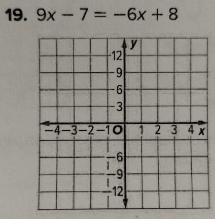 9x-7=-6x+8