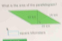 What is the ares of the paraelogram 

# 8 k