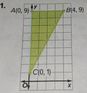 B(4,9)
A(0,9)