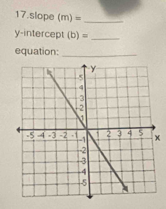 slope (m)= _ 
y-interce 20 (b)= _ 
equation:_