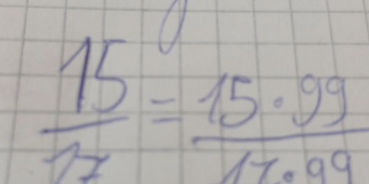 frac 152frac 2x= 15· 99/17· 99 