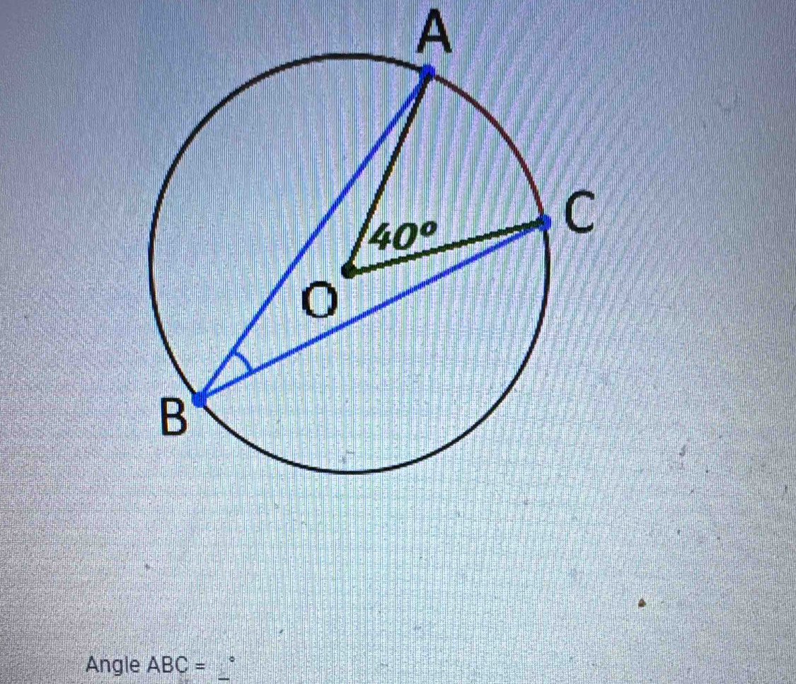 A
Angle ABC= _