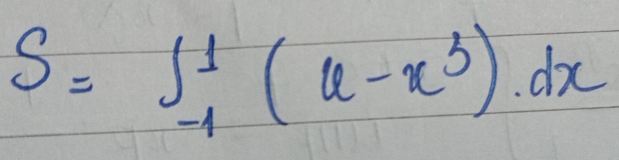 S=∈t _(-1)^1(u-x^3)dx