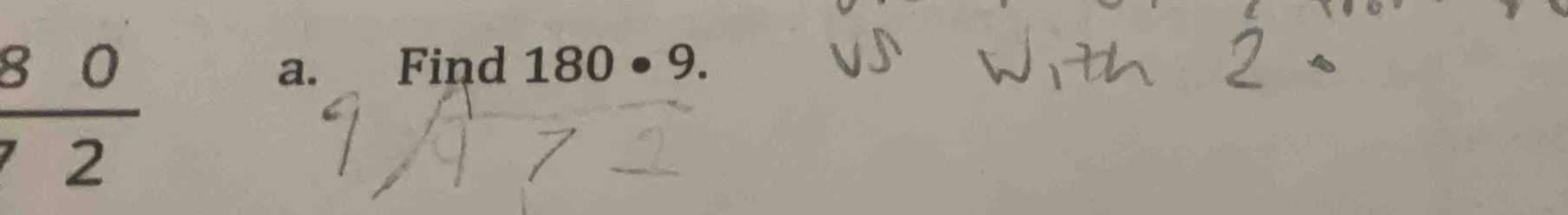 Find 180· 9.