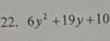 6y^2+19y+10