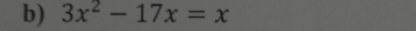 3x^2-17x=x