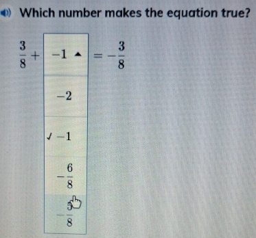 Which number makes the equation true?