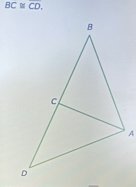 BC≌ overline CD.