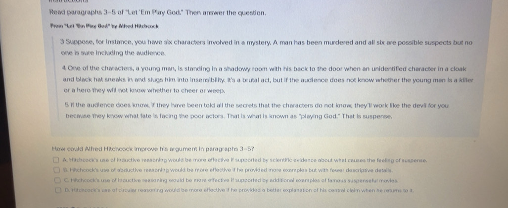 Solved: Read paragraphs 3-5 of 