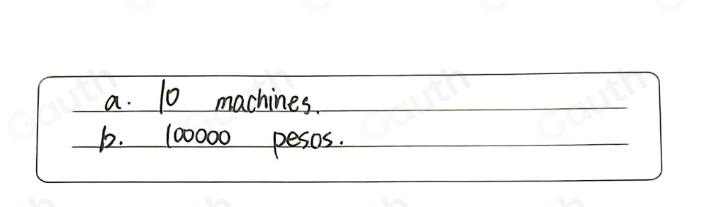 Solved: The profit P, in thousand pesos, from selling x machines is ...