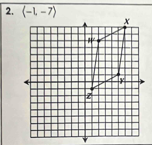 langle -1,-7rangle