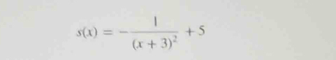 s(x)=-frac 1(x+3)^2+5