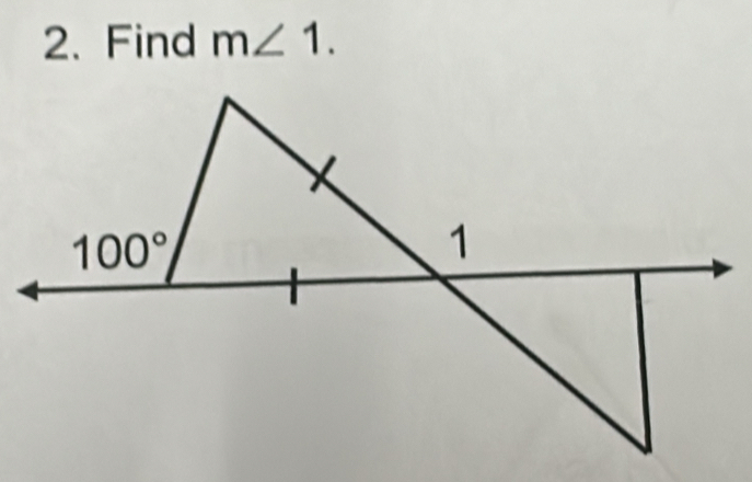 Find m∠ 1.