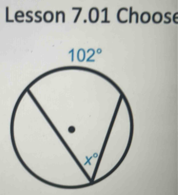 Lesson 7.01 Choose