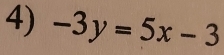 -3y=5x-3