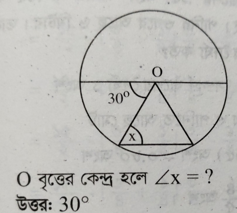 ॰ वृ८७ब ८क्स श८न ∠ x= ?
ऎखतः 30°