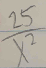  25/x^2 