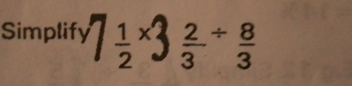 Simplify 73÷