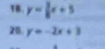 TB. y= 3/8 x+5
20. y=-2x+3