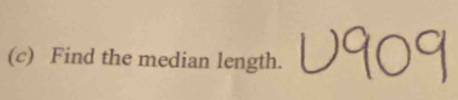 Find the median length.